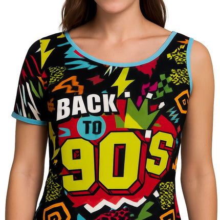 Feestbazaar T-shirt Back To The 90's Dames