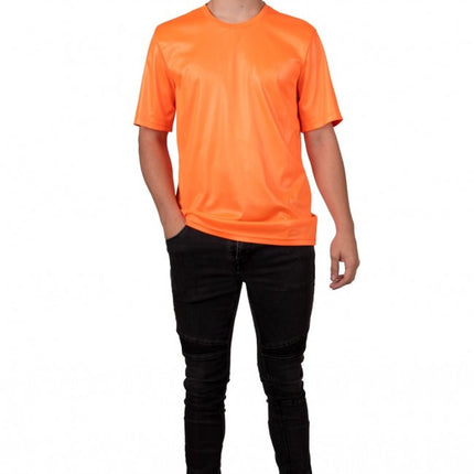 Feestbazaar T-shirt neon oranje Heren