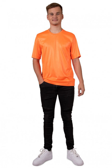 Feestbazaar T-shirt neon oranje Heren
