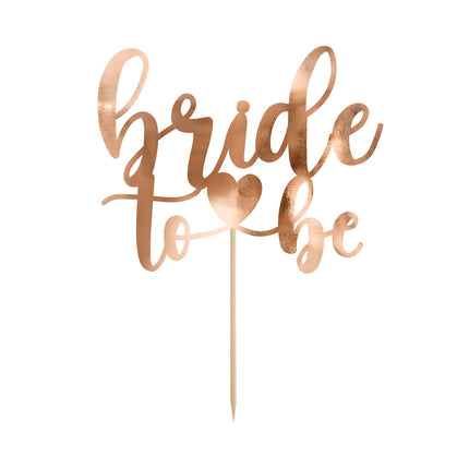 Feestbazaar Taart Topper 'Bride To Be'