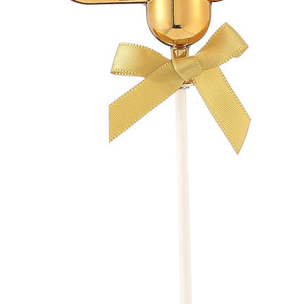 Feestbazaar Taart Topper Cijfer 4 Goud