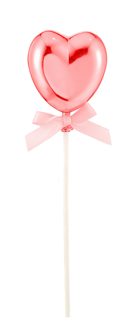 Feestbazaar Taart topper Hartje Rood