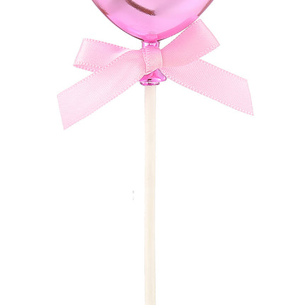 Feestbazaar Taart topper Hartje Roze