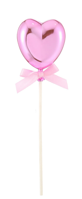 Feestbazaar Taart topper Hartje Roze