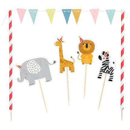 Feestbazaar Taartdecoratie Set Safari
