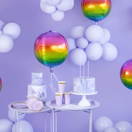 Feestbazaar Taartkaarsjes lila 14cm - 12 stuks