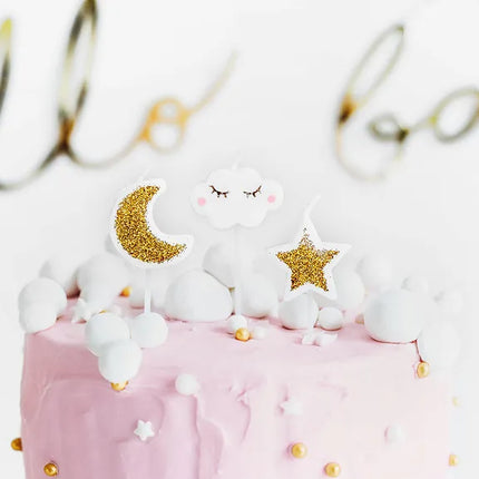 Feestbazaar Taartkaarsjes Litte Star (5st)
