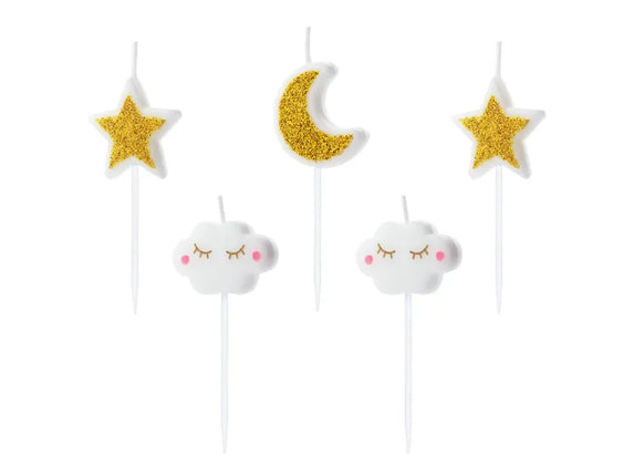 Feestbazaar Taartkaarsjes Litte Star (5st)