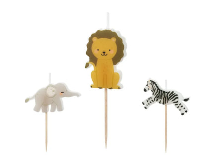 Feestbazaar Taartkaarsjes Safari (3st)