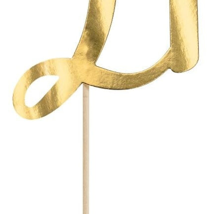 Feestbazaar Taarttopper 21 Goud
