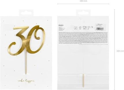 Feestbazaar Taarttopper 30 Goud