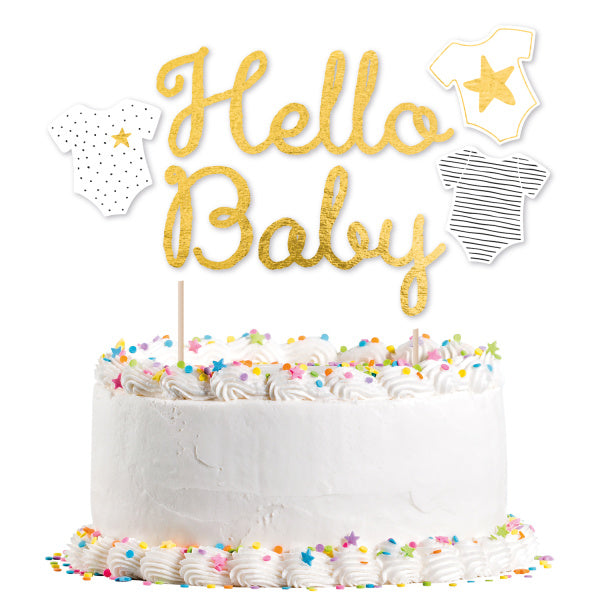 Feestbazaar Taarttopper Hello Baby