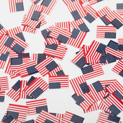 Feestbazaar Tafelconfetti Amerikaanse Vlag (150st)