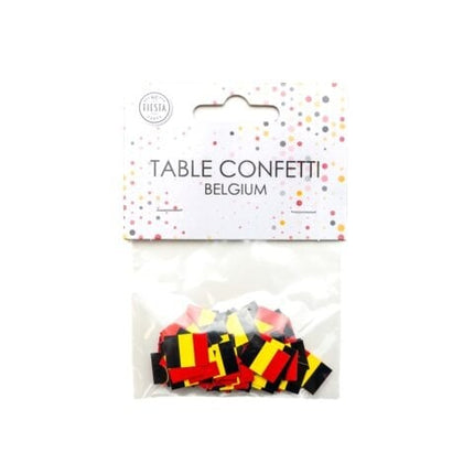 Feestbazaar Tafelconfetti Belgische Vlag (150st)