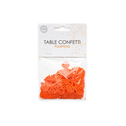 Feestbazaar Tafelconfetti Oranje pompoenen (14gr)