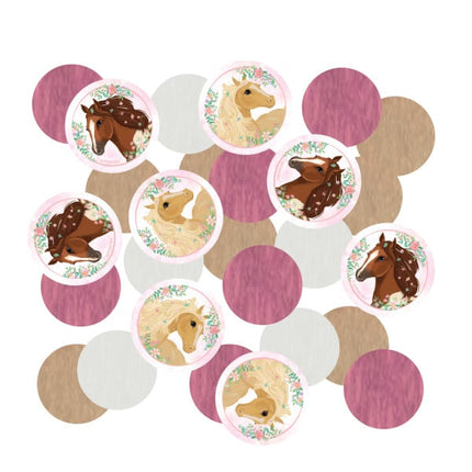 Feestbazaar Tafelconfetti Paarden Beautiful (14gr)