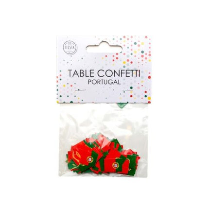 Feestbazaar Tafelconfetti Portugese Vlag (150st)