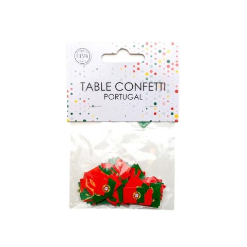 Feestbazaar Tafelconfetti Portugese Vlag (150st)