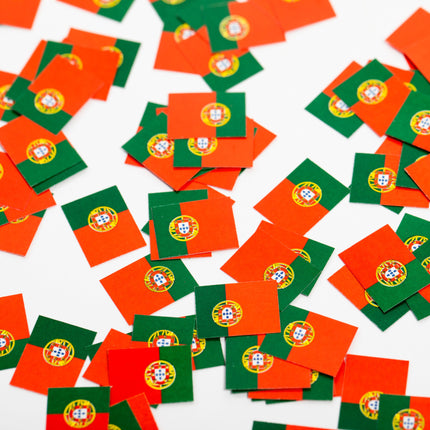 Feestbazaar Tafelconfetti Portugese Vlag (150st)
