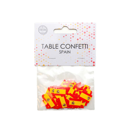 Feestbazaar Tafelconfetti Spaanse Vlag (150st)