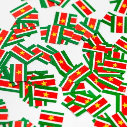 Feestbazaar Tafelconfetti Surinaamse Vlag (150st)