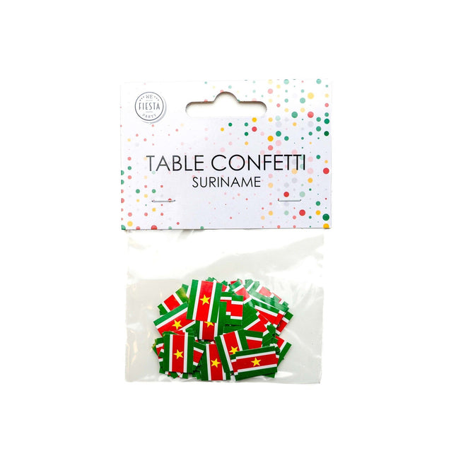 Feestbazaar Tafelconfetti Surinaamse Vlag (150st)