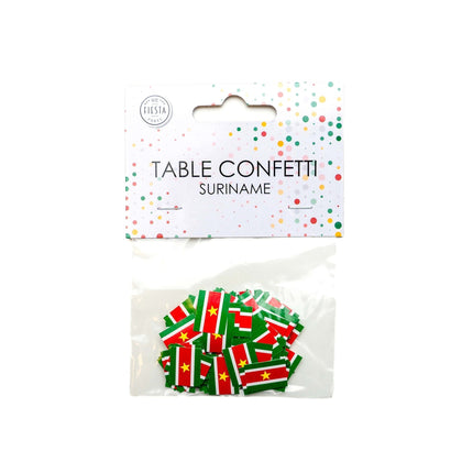 Feestbazaar Tafelconfetti Surinaamse Vlag (150st)