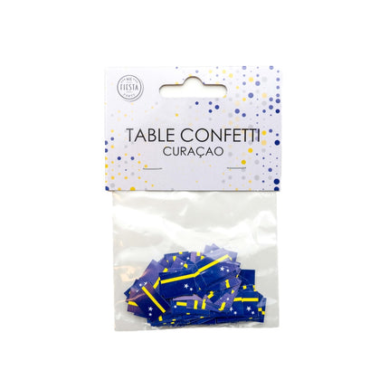 Feestbazaar Tafelconfetti Vlag Curacao (150st)