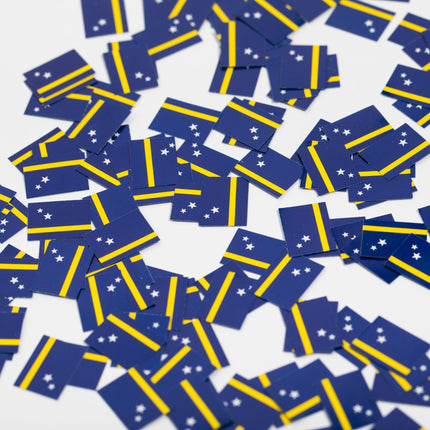 Feestbazaar Tafelconfetti Vlag Curacao (150st)