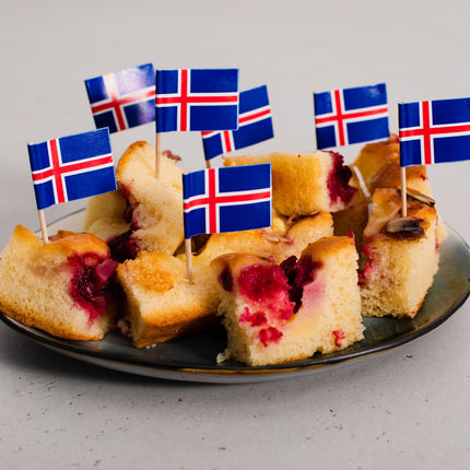 Feestbazaar Tafelconfetti Vlag Ijsland (150st)