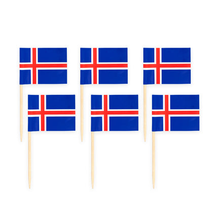 Feestbazaar Tafelconfetti Vlag Ijsland (150st)