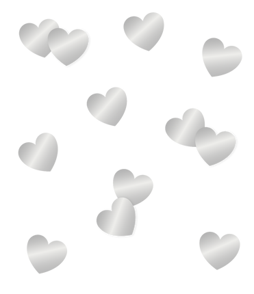 Feestbazaar Tafelconfetti Zilver Hartjes (14gr)