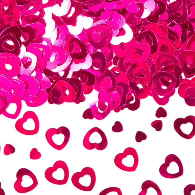 Feestbazaar Tafeldecoratie / Sierconfetti Hart Roze