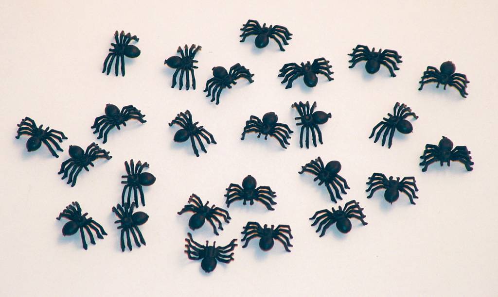 Feestbazaar Tafeldecoratie spinnen 2cm (25st)