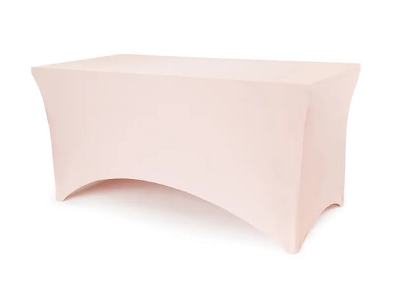 Feestbazaar Tafelhoes Dusty Rose Stretch Spandex 183x76x74cm