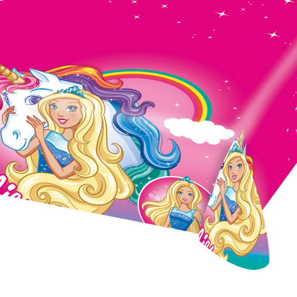 Feestbazaar Tafelkleed Barbie & Eenhoorn Dreamtopia
