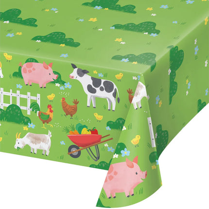 Feestbazaar Tafelkleed Boerderijdieren Farmhouse Fun (137x259cm)