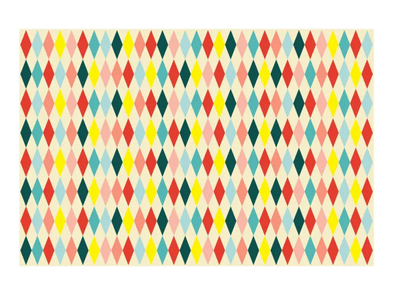 Feestbazaar Tafelkleed Colorful Diamonds 180x120cm