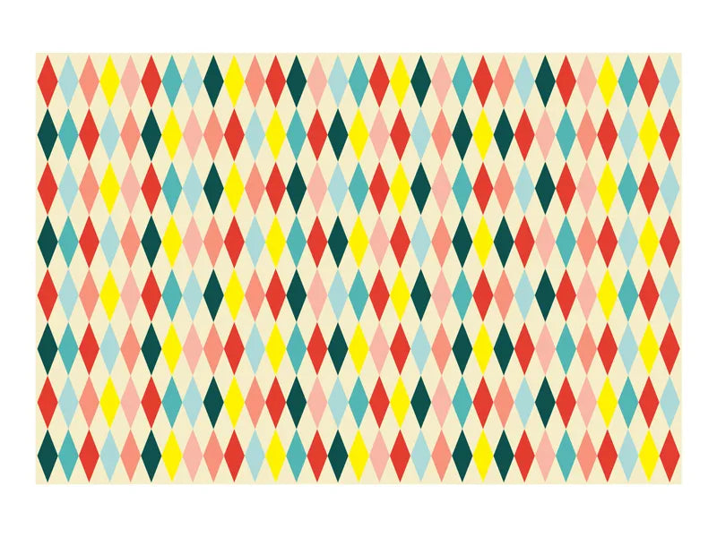 Feestbazaar Tafelkleed Colorful Diamonds 180x120cm