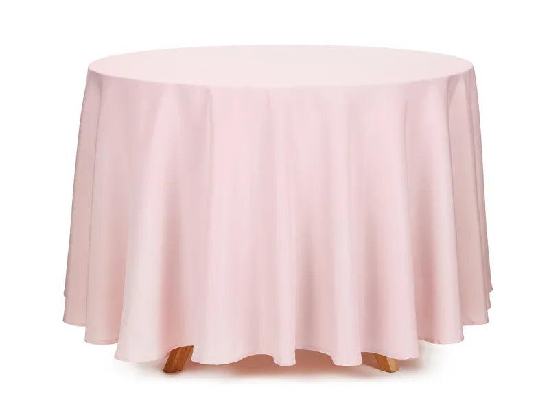 Feestbazaar Tafelkleed Dusty Pink Rond 230 cm