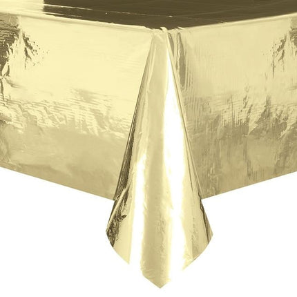Feestbazaar Tafelkleed Folie Goud - 137 x 274cm