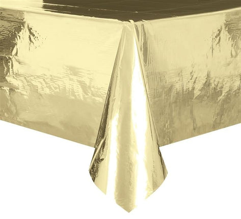 Feestbazaar Tafelkleed Folie Goud - 137 x 274cm