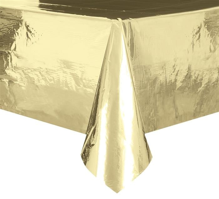 Feestbazaar Tafelkleed Folie Goud - 137 x 274cm