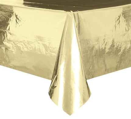 Feestbazaar Tafelkleed Folie Goud - 137 x 274cm