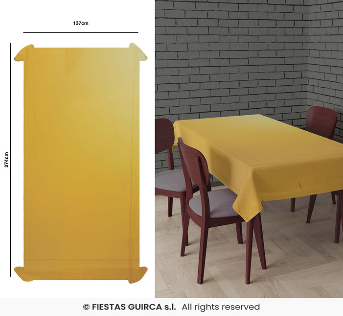 Feestbazaar Tafelkleed Goud Folie (137x274cm)