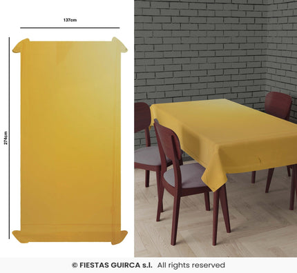 Feestbazaar Tafelkleed Goud Folie (137x274cm)