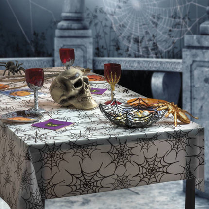 Feestbazaar Tafelkleed Halloween spinnenweb