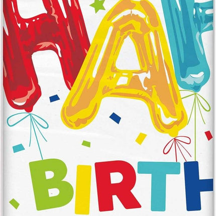 Feestbazaar Tafelkleed Happy Birthday Ballon Print