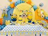 Feestbazaar Tafelkleed Minions 180x120 cm