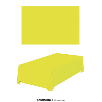 Feestbazaar Tafelkleed Neon Geel 137x274cm